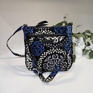 Vera Bradley Crossbody Bag Canterbury Cobalt Little Hipster Purse